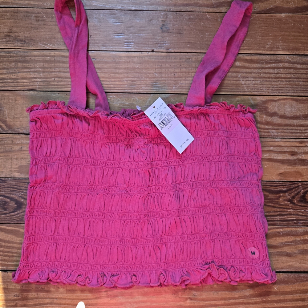 American Eagle Outfitters Pink Crop Top